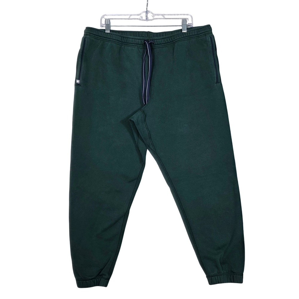 Figs Joggers Dark Forest Green Cotton Blend Fleece Athletic Pants XXL Loungewear